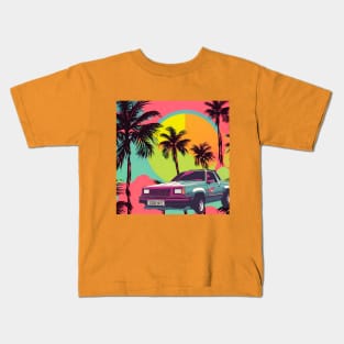 Cruisin' in the 80's Kids T-Shirt